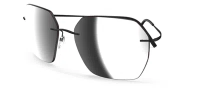 SILHOUETTE SILHOUETTE CALEUM TMA COLLECTION 8745 BLACK/SILVER MIRRORED (9140) SUNGLASSES