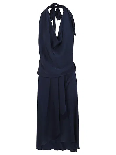 SILK95FIVE WOMEN BLUE WORTH AVE SILK SHORT DRESS, S LUXURY DRESSES FOR WOMEN DARVEYS