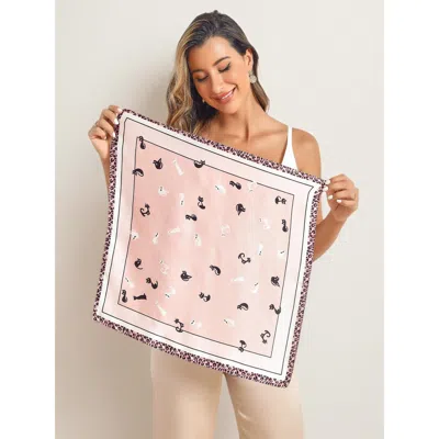 SILKSILKY SILKSILKY PURE SILK PRINTED DESIGNER SQUARE SCARF