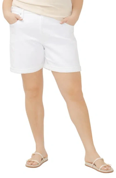 SILVER JEANS CO. SILVER JEANS CO. HIGH WAIST DENIM BOYFRIEND SHORTS