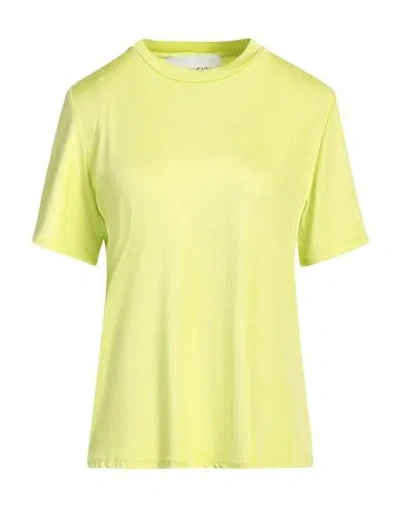 SILVIAN HEACH SILVIAN HEACH WOMAN T-SHIRT GREEN SIZE XS POLYESTER, ELASTANE