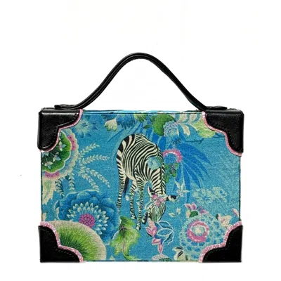 SIMITRI WOMEN'S BLUE SAFARI BRIEFCASE BAG