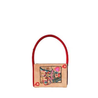 SIMITRI WOMEN'S BROWN / RED POKER MINI BAG