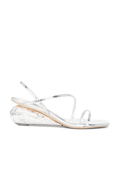 SIMKHAI BRIDGET OYSTER SHELL WEDGE SANDAL