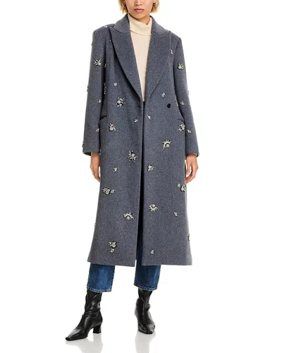 SIMKHAI GIANNI RHINESTONE EMBELLISHED COAT