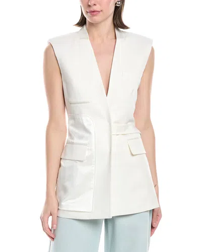 SIMKHAI KIRBY REVERSE TAILORED WOOL-BLEND VEST