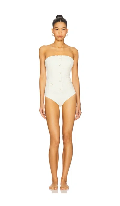 SIMKHAI NATALIE STRAPLESS ONE PIECE SWIMSUIT