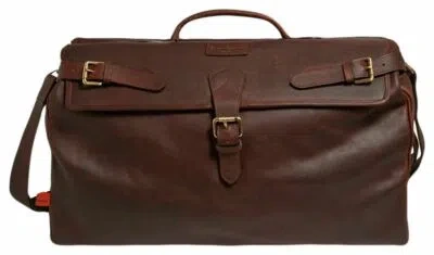 SIMON CARTER SIMON CARTER MENS NORFOLK VINTAGE LEATHER WEEKEND BAG - BROWN