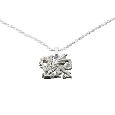 SIMON KEMP JEWELLERS WOMEN'S WELSH DRAGON PENDANT IN STERLING SILVER