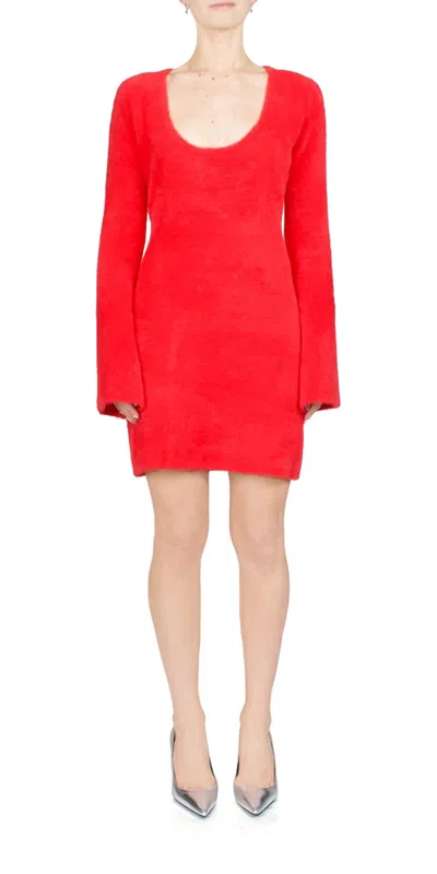 SIMON MILLER POP DRESS IN MOD ORANGE