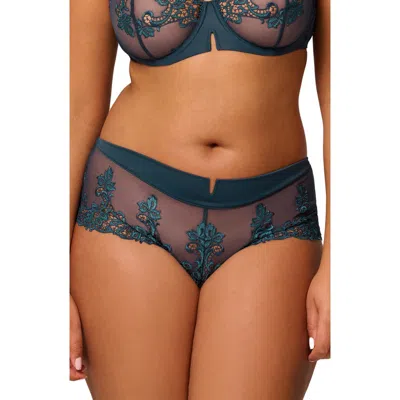 SIMONE PERELE SIMONE PERELE 'SAGA' EMBROIDERED BOYSHORT BRIEFS