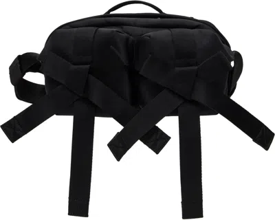 SIMONE ROCHA BLACK BEADED CLASSIC BOW CROSSBODY BAG