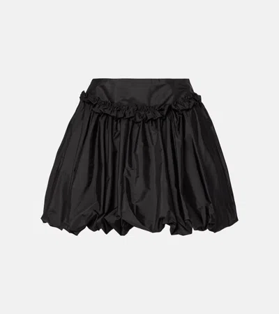 SIMONE ROCHA GATHERED TAFFETA MINISKIRT