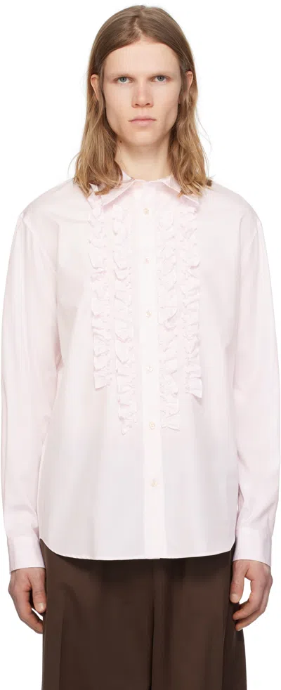 SIMONE ROCHA PINK RUFFLE PROM SHIRT