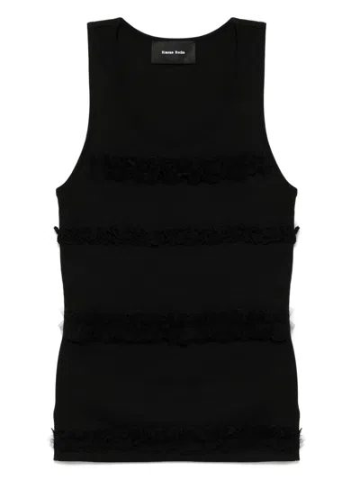 SIMONE ROCHA RUFFLED FRILLED TANK TOP