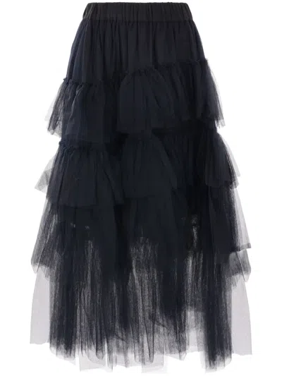 SIMONE ROCHA TULLE MIDI SKIRT