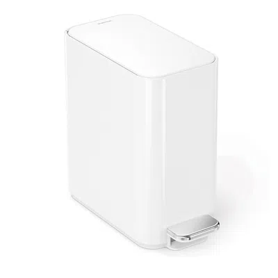SIMPLEHUMAN 5 LITER SLIM BATHROOM TRASH CAN WITH LINER POCKET