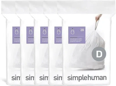 SIMPLEHUMAN SIMPLEHUMAN CODE D CUSTOM FIT LINERS WITH QUICK DISPENSE PACKS
