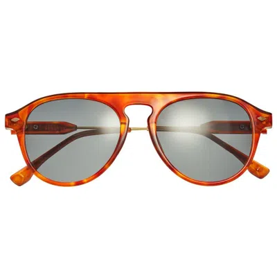 SIMPLIFY SIMPLIFY UNISEX TORTOISE PILOT SUNGLASSES SSU127-C5