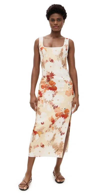 SIR JESSAMINE MIDI DRESS POSY FLORAL