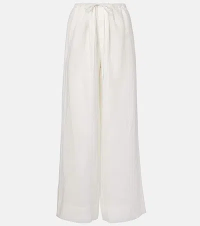 SIR ROSALIA MID-RISE RAMIE WIDE-LEG PANTS