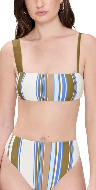 SIR THISTLE BANDEAU TOP BLUE BAIADERA