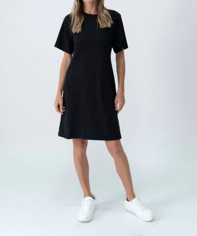 SIX/FIFTY BROOKE T-SHIRT DRESS IN BLACK