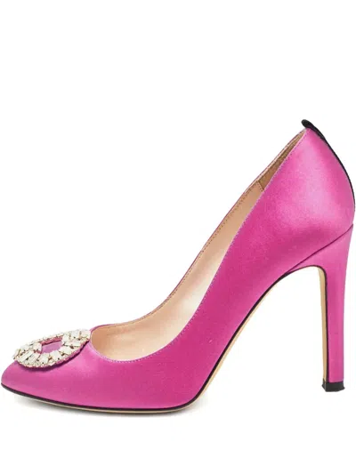 SJP BY SARAH JESSICA PARKER PRE-OWNED CRYSTAL-EMBELLISHED PUMPS