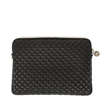 SJW BAGS LONDON MEN'S BLACK CARLTON LAPTOP CASE/ BAG WITH SHOULDER STRAP