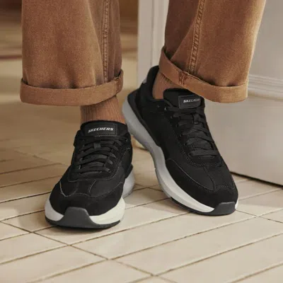 SKECHERS 斯凯奇 【舒适运动】男鞋复古慢跑鞋休闲鞋休闲运动鞋男德训鞋百搭秋冬季