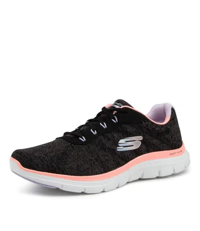 SKECHERS SKECHERS 149570 FLEX APPEAL 4.0 NAVY PURPLE SNEAKERS WOMENS SHOES ACTIVE