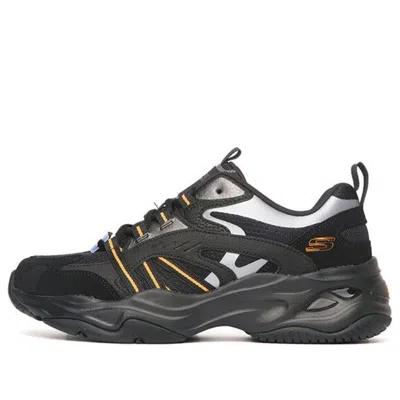 SKECHERS Skechers Casual Daddy's Shoes 'Black Silver Orange'