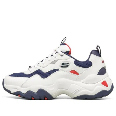 SKECHERS Skechers D Lites Low-Top Running Shoes White/Blue/Red