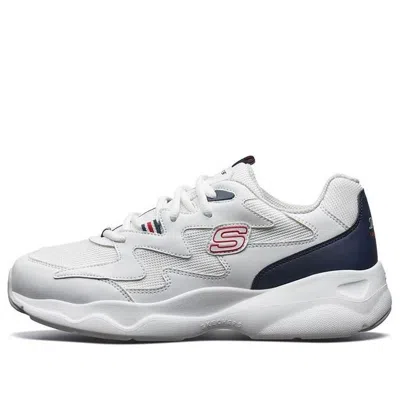 SKECHERS Skechers D'Lites Airy Low-Top Running Shoes White/Black/Red