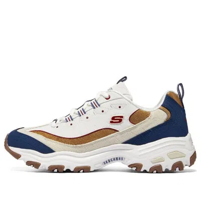 SKECHERS Skechers D'Lites Varsity Spirit Sneaker 'White Blue'