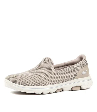 SKECHERS SKECHERS GO WALK 5 NAVY WHITE WOMENS SHOES ACTIVE SNEAKERS ACTIVE