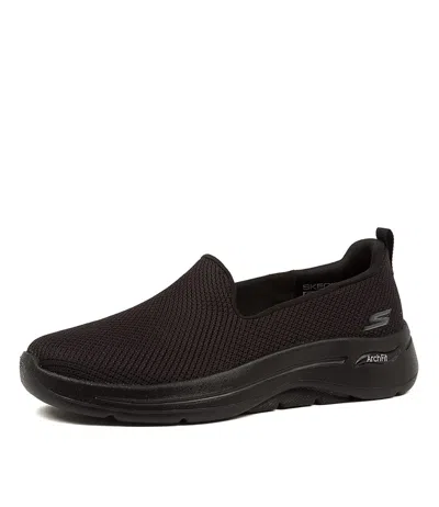 SKECHERS SKECHERS GO WALK ARCH FIT GRAT BLK WOMENS SHOES ACTIVE SNEAKERS ACTIVE