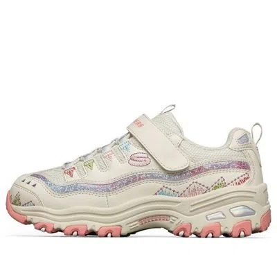 SKECHERS (GS) Skechers D'lites Shoes 'Beige Multi'