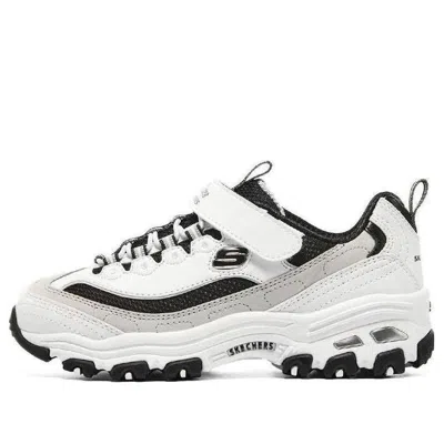 SKECHERS (GS) Skechers Dlites Shoes 'White Beige Black'