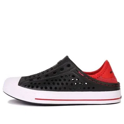 SKECHERS (GS) Skechers Guzman Steps Slip-Ons 'Black Red'
