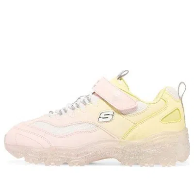SKECHERS (GS) Skechers Ice D'lites 'Pink Yellow'