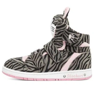 SKECHERS (GS) Skechers Sugarcanes Shoes 'Grey Black Pink'