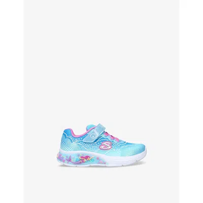 SKECHERS PALE BLUE KIDS' MY DREAMERS WOVEN LOW-TOP TRAINERS EUR 22 /5.5 UK