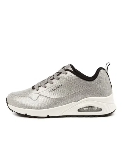 SKECHERS SKECHERS UNO D S SILVER WOMENS SHOES CASUAL SNEAKERS CASUAL