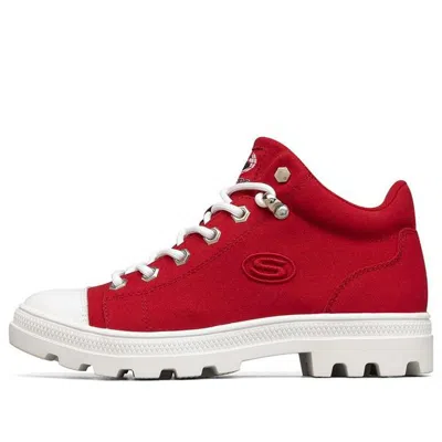 SKECHERS (WMNS) Jeremy Ville x Skechers Roadies High-Top Canvas Shoes Red/White