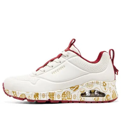 SKECHERS (WMNS) Skechers 2023 Year of the Rabbit Uno Celebrat-Airy Athletic Sneakers 'White Red Gold'