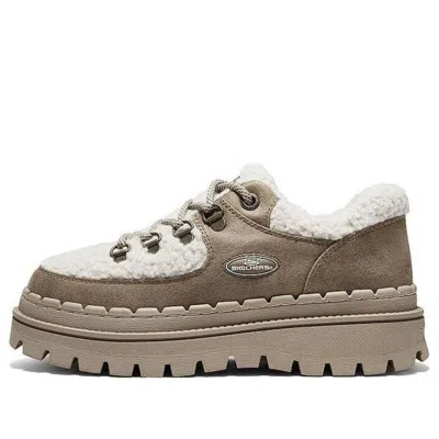 SKECHERS (WMNS) Skechers Casual High Platform Shoes 'Brown White'