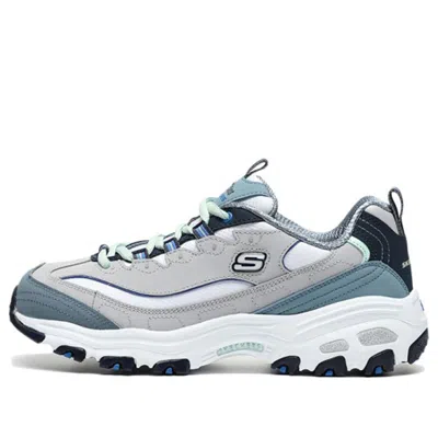 SKECHERS (WMNS) Skechers D Lites 1.0 Low Running Shoes Grey/Blue