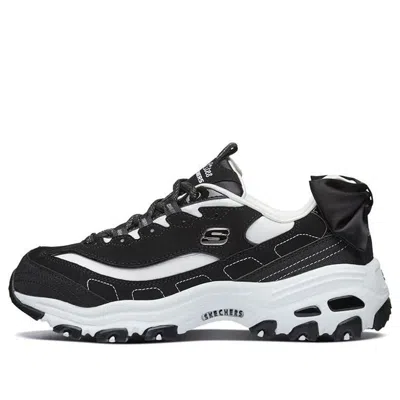 SKECHERS (WMNS) Skechers D Lites 1.0 Running Shoes 'Black White'