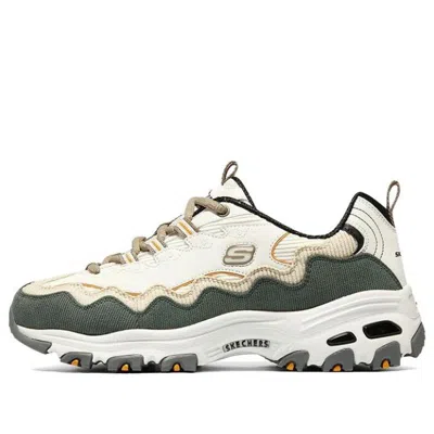 SKECHERS (WMNS) Skechers D'Lites - Biggest Fan Shoes 'White Olive Green'